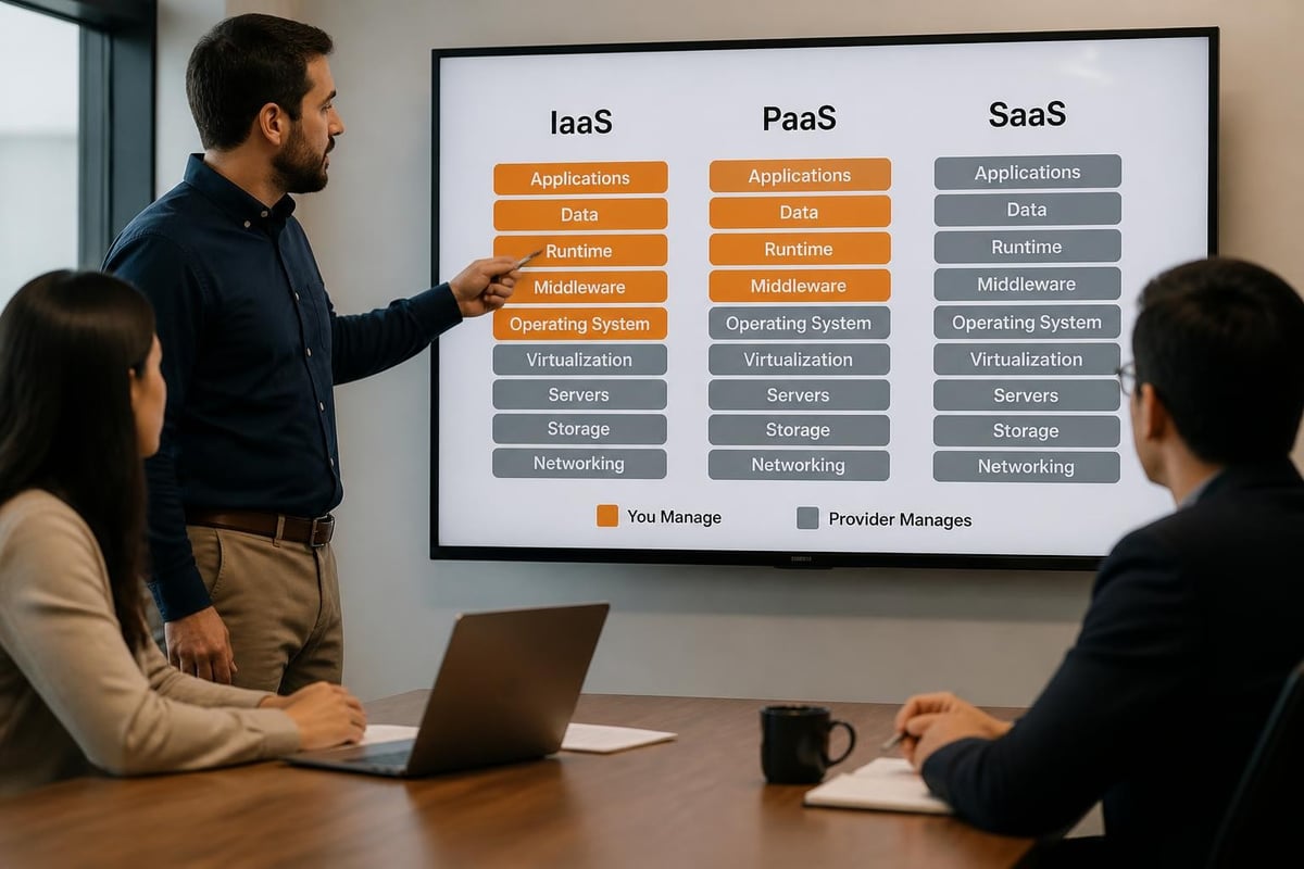 Cloud service models comparison