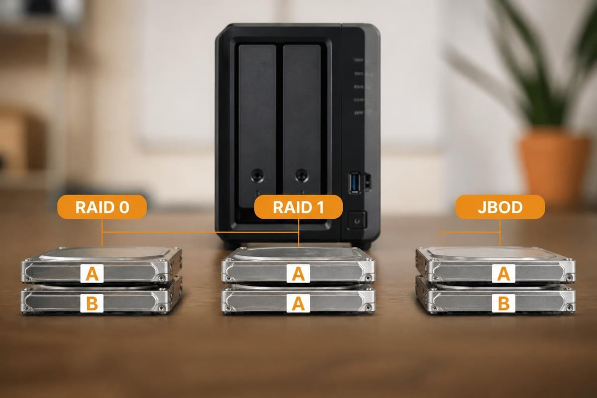 RAID configurations for DS220+