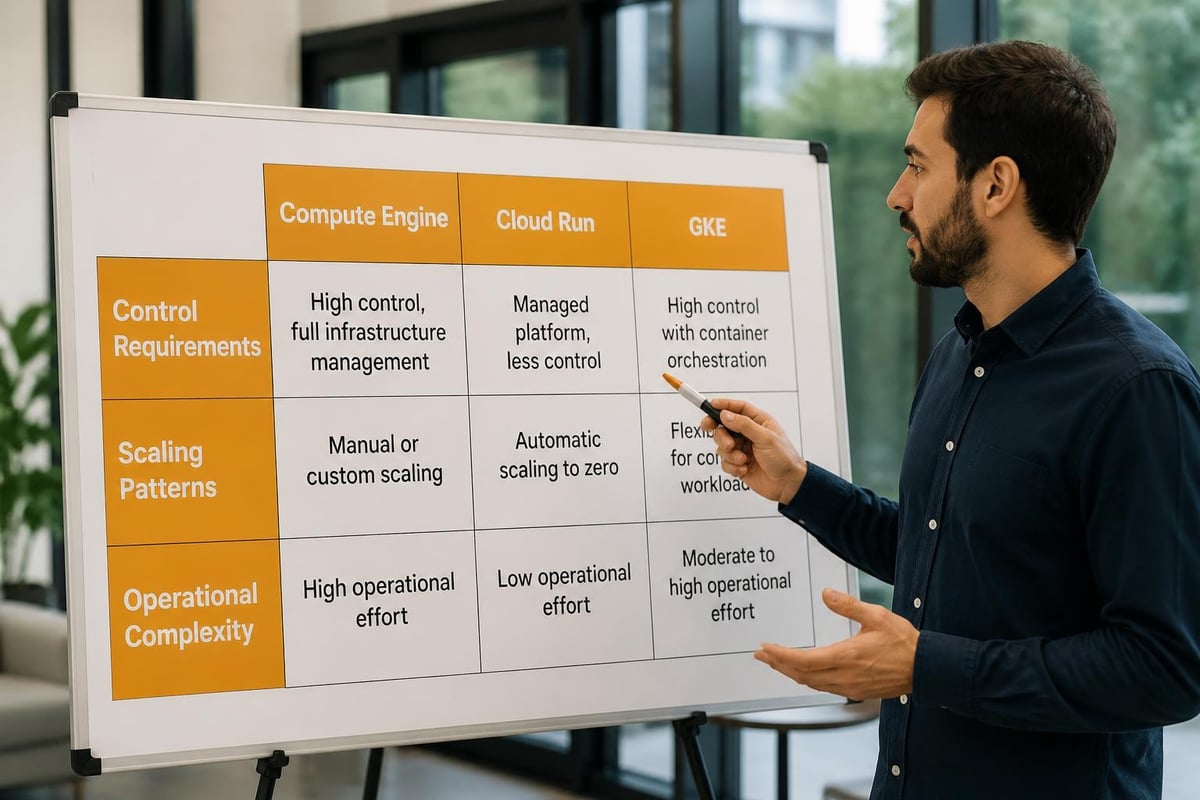 Google Cloud compute service decision tree