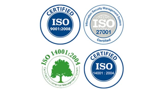 ISO certificates