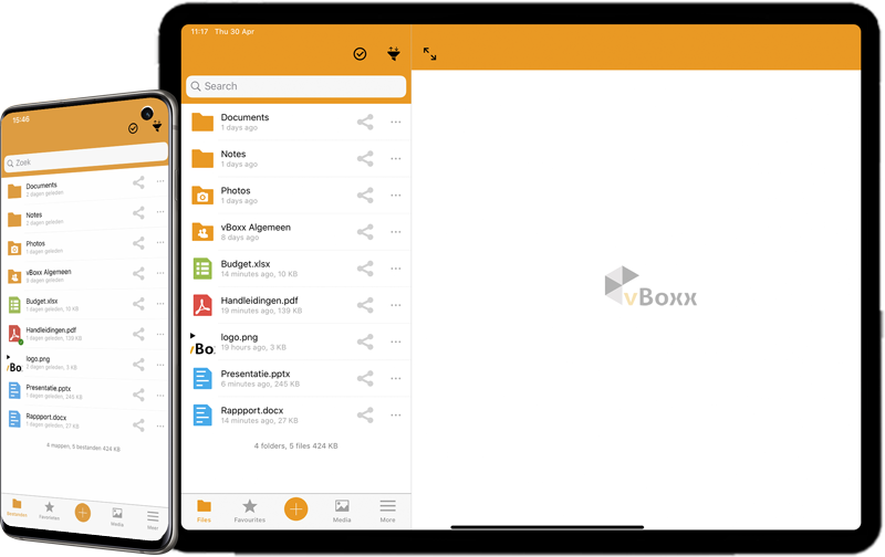 synchronize files with your mobile devices