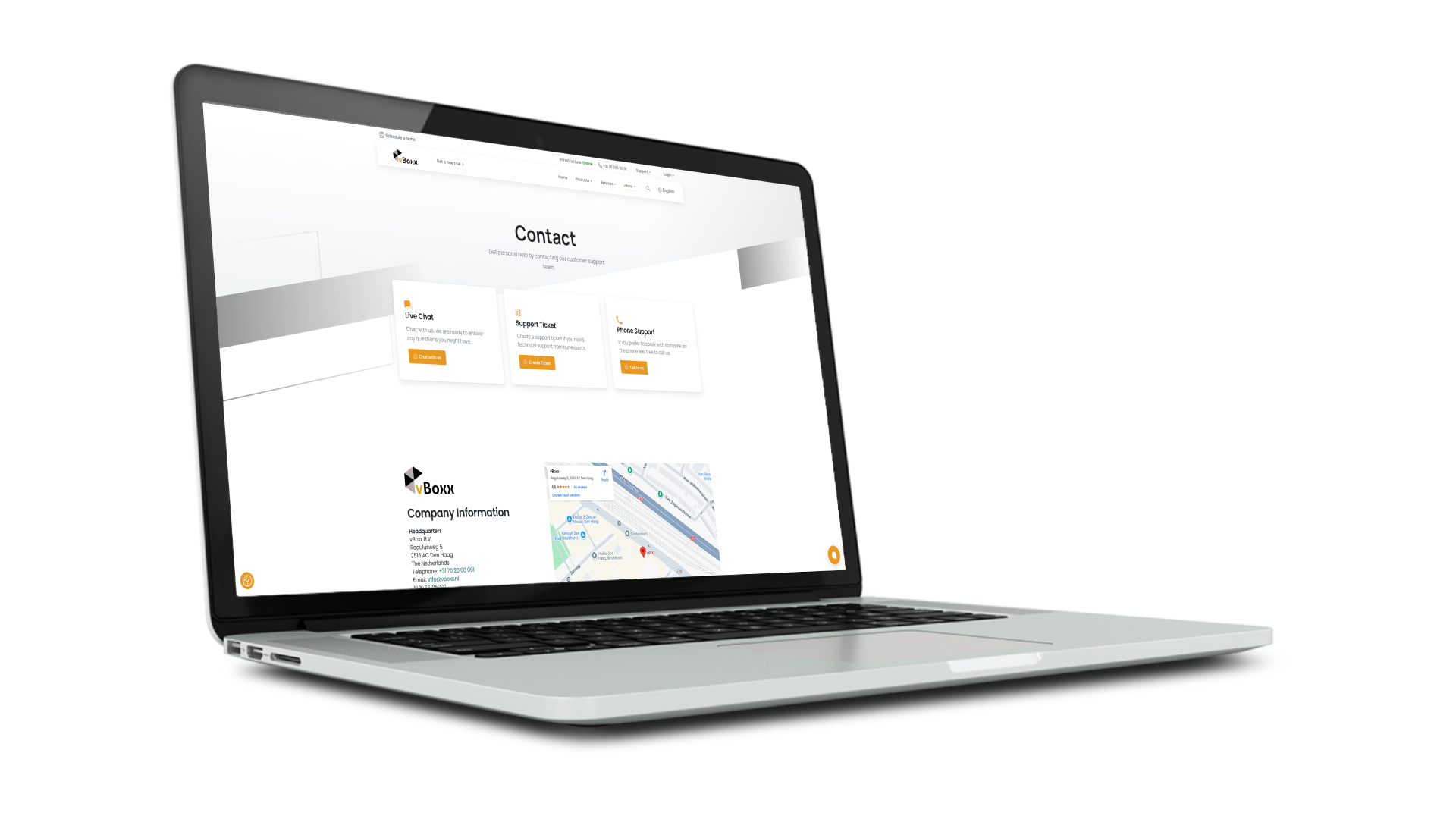vBoxx contact us